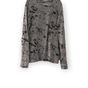 abercrombie kids boys marble long-sleeve icon tee